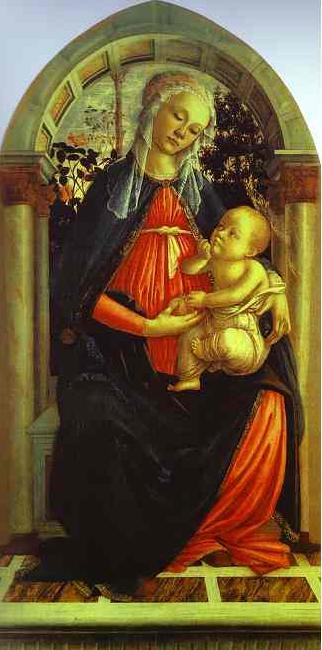 Sandro Botticelli Madonna of the Rosegarden Sweden oil painting art